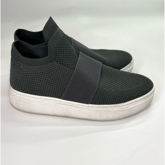 Eileen Fisher Pari Platform Knit Sneakers Graphite Grey 7.5 - Picture 8 of 12